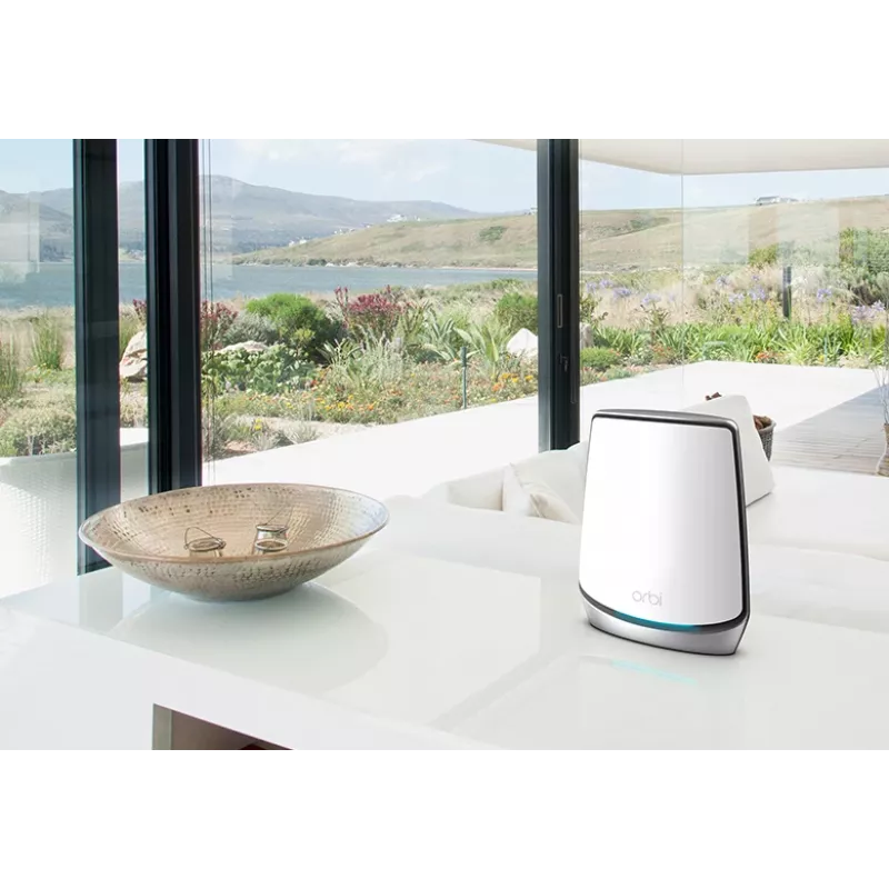 NETGEAR Orbi RBK853 AX6000 WiFi 6 Mesh System Tri-band (2.4 GHz / 5 GHz / 5 GHz) Wi-Fi 6 (802.11ax) Szary 4 Wewnętrzna