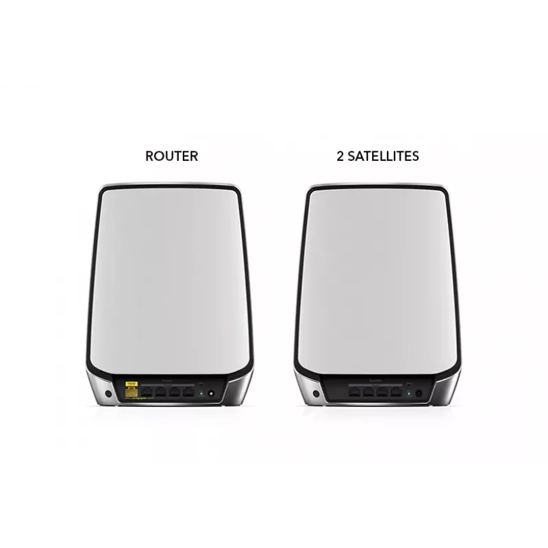 NETGEAR Orbi RBK853 AX6000 WiFi 6 Mesh System Tri-band (2.4 GHz / 5 GHz / 5 GHz) Wi-Fi 6 (802.11ax) Szary 4 Wewnętrzna