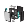 Obudowa PC DeepCool CC560 V2 Midi Tower Czarna — ATX/microATX, szkło hartowane, podświetlenie RGB z przodu, radiator przedni 360 mm, GPU 370 mm