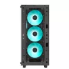 Obudowa PC DeepCool CC560 V2 Midi Tower Czarna — ATX/microATX, szkło hartowane, podświetlenie RGB z przodu, radiator przedni 360 mm, GPU 370 mm
