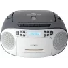 Przenośny boombox Reflexion RCR2260DAB biały/szary z tunerem DAB+/FM i odtwarzaczem CD