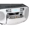 Przenośny boombox Reflexion RCR2260DAB biały/szary z tunerem DAB+/FM i odtwarzaczem CD