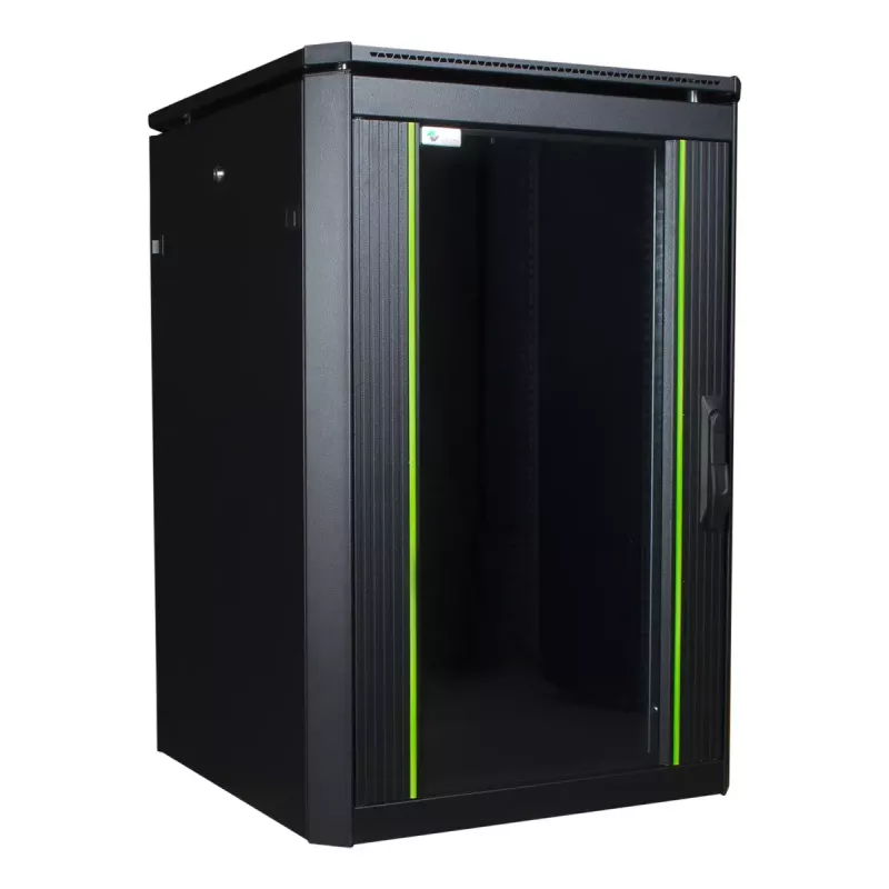 Wolnostojący stojak LOGON RDL16U68BL 16U Czarny 600 kg udźwig
