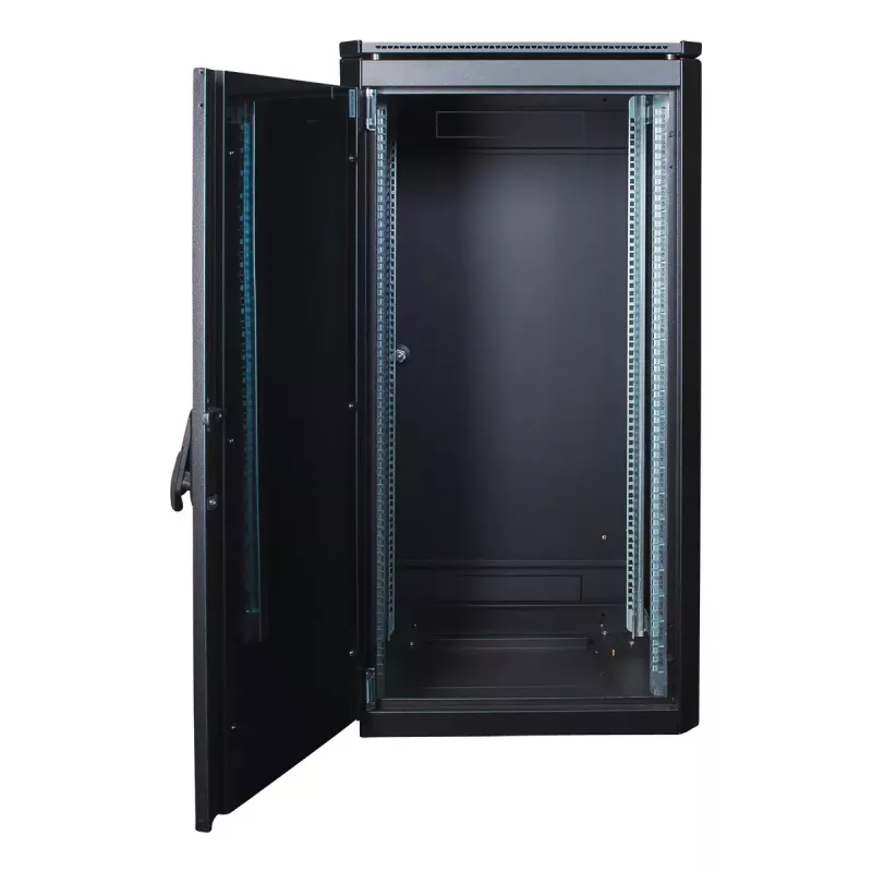 Wolnostojący stelaż LOGON RDL22U66BL 22U Czarny 600 kg udźwig