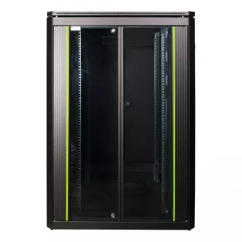 Wolnostojący stelaż LOGON RDL22U88BL 22U czarny o nośności 600 kg