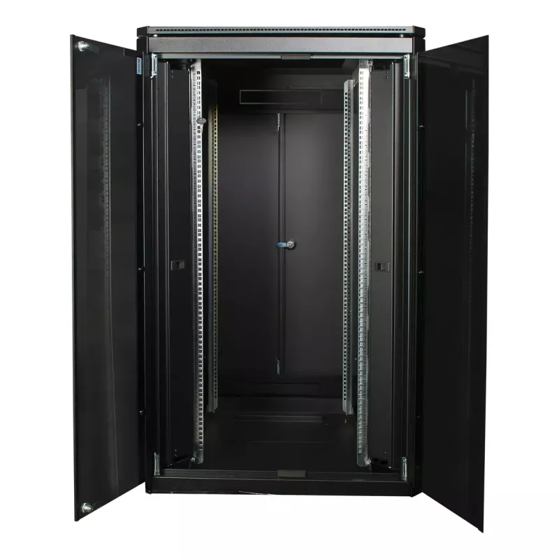 Wolnostojąca szafa rack LOGON RDL26U88BL 26U Czarna o udźwigu 600 kg