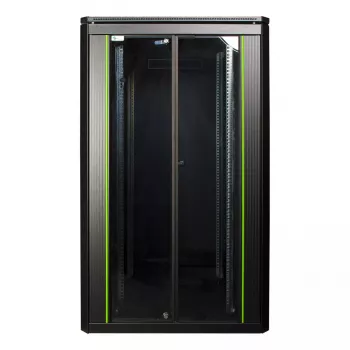 Wolnostojąca szafa rack LOGON RDL26U88BL 26U Czarna o udźwigu 600 kg