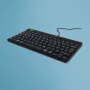 R-Go Tools Ergonomic keyboard R-Go Compact Break, kompaktowa klawiatura z oprogramowaniem Break, QWERTZ (DE), przewodowa, czarna