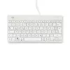 Ergonomiczna klawiatura R-Go Tools R-Go Compact Break, kompaktowa klawiatura z oprogramowaniem do przerw, QWERTZ (DE), przewodowa, biała