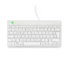 Ergonomiczna klawiatura R-Go Tools R-Go Compact Break, kompaktowa klawiatura z oprogramowaniem do przerw, QWERTZ (DE), przewodowa, biała