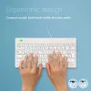 Ergonomiczna klawiatura R-Go Tools R-Go Compact Break, kompaktowa klawiatura z oprogramowaniem do przerw, QWERTZ (DE), przewodowa, biała