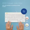 Ergonomiczna klawiatura R-Go Tools R-Go Compact Break, kompaktowa klawiatura z oprogramowaniem do przerw, QWERTZ (DE), przewodowa, biała