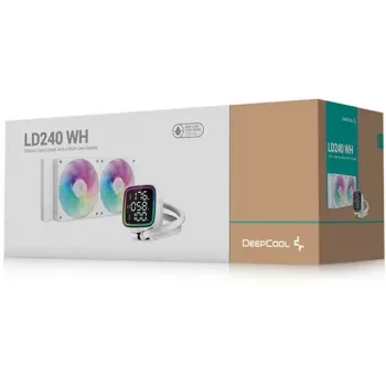 Chłodzenie cieczą DeepCool LD240 biały 240 mm chłodnica z wentylatorami RGB