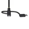 StarTech.com 1 m wytrzymały wielofunkcyjny kabel ładujący USB, USB na Lightning/Micro-USB/Type-C, certyfikat Apple MFi, osłona aramidowa, uniwersalny przewód ładujący 3 w 1 do iPhone/iPad/Android