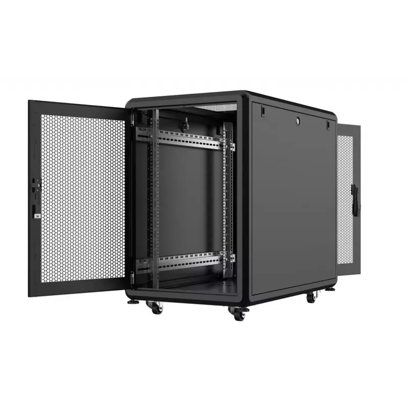 Szafa rack Lanview RSL16U61BL 16U czarna 600 kg IP20