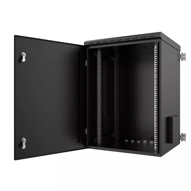 Szafka rack Lanview RWMIP55W16U60B 16U IP55 czarna 46 kg