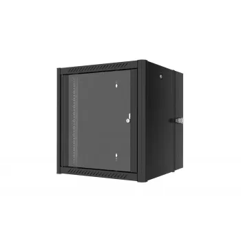 Lanview RWP12U45BL-D szafa rack 12U Szafa naścienna Czarna