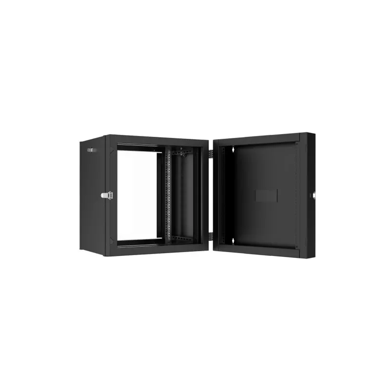 Lanview RWP12U45BL-D szafa rack 12U Szafa naścienna Czarna