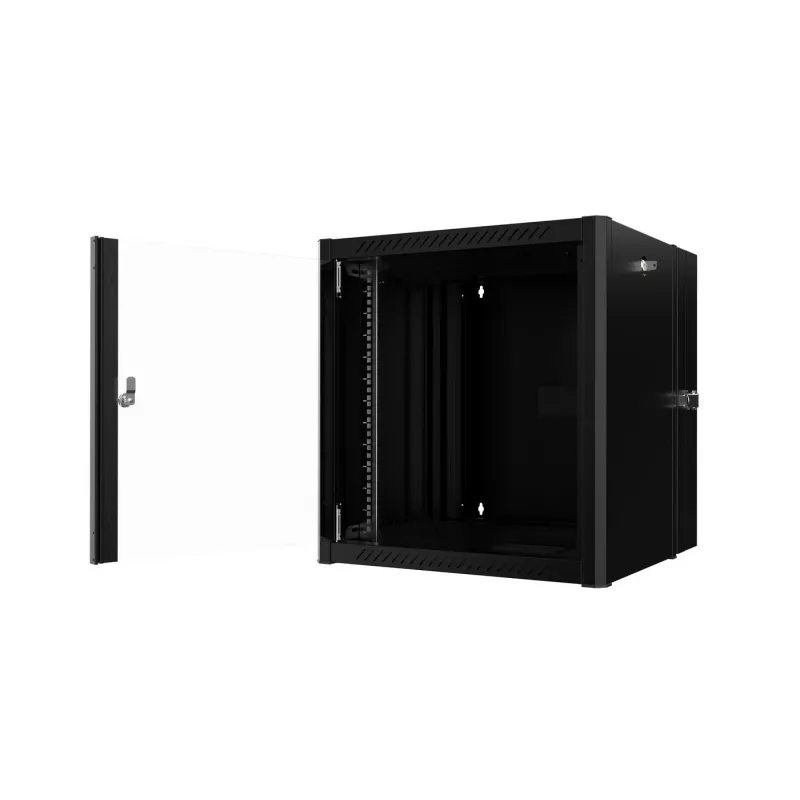 Lanview RWP12U45BL-D szafa rack 12U Szafa naścienna Czarna
