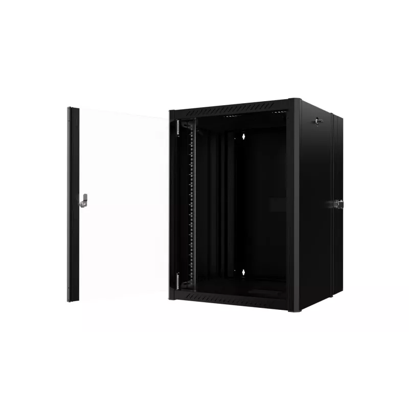 Lanview RWP16U45BL-D szafa rack 16U Szafa rack naścienna Czarny