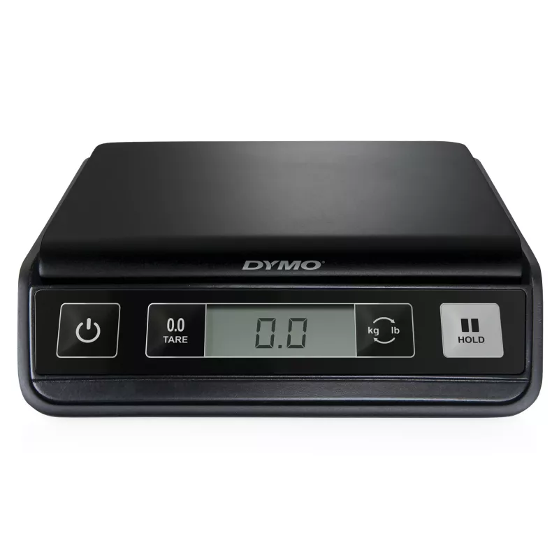 DYMO M2 Cyfrowa waga pocztowa | 2 kg waga z USB do listów i paczek | Kompaktowy rozmiar 18,5 cm dł. x 16,1 cm szer. x 4,4 cm wys.