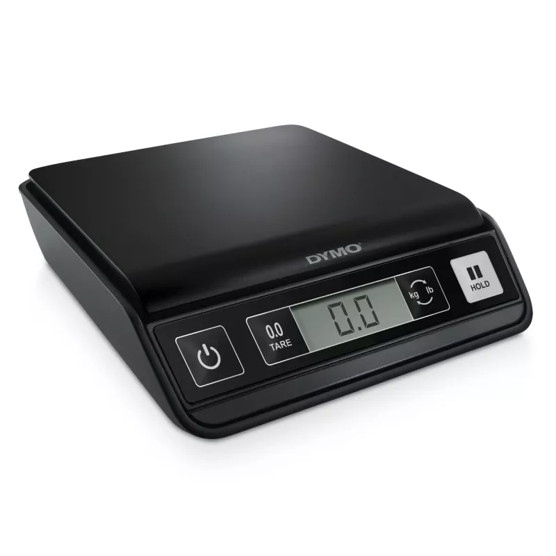 DYMO M2 Cyfrowa waga pocztowa | 2 kg waga z USB do listów i paczek | Kompaktowy rozmiar 18,5 cm dł. x 16,1 cm szer. x 4,4 cm wys.