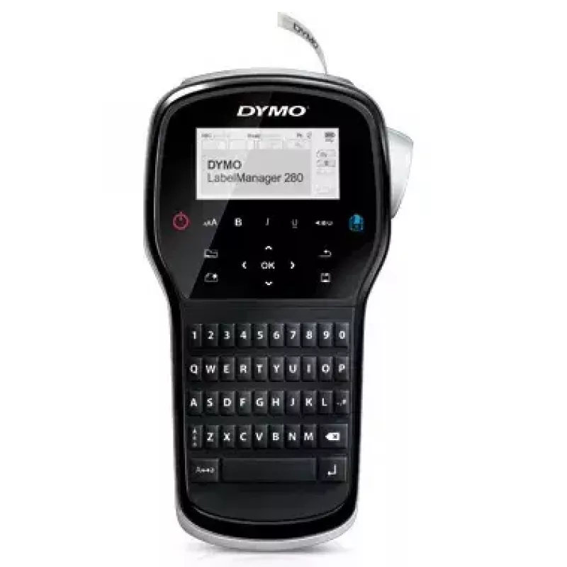 Drukarka etykiet Dymo LabelManager 280 — termotransferowa, taśmy D1 6/9/12 mm, akumulatorowa, LCD, QWERTY