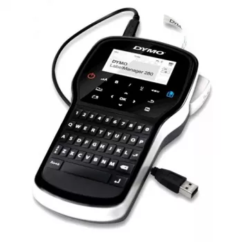 Drukarka etykiet Dymo LabelManager 280 — termotransferowa, taśmy D1 6/9/12 mm, akumulatorowa, LCD, QWERTY