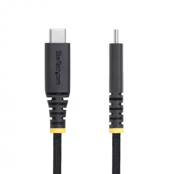 StarTech.com 6ft (2m) kabel ładujący USB-C, wytrzymały i ultra-elastyczny, 240W (5A) PD EPR, kabel do ładowania laptopa USB 2.0, certyfikat USB-IF, wytrzymały przewód ładujący USB-C