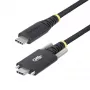 StarTech.com 2 m kabel ładujący USB-C, boczne śruby blokujące, 240 W (5 A) PD EPR, dwuwarstwowa powłoka silikonowo-pleciona, kabel ładujący do laptopa USB 2.0, certyfikat USB-IF, wytrzymały przewód ładujący USB-C