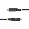 StarTech.com 2 m kabel ładujący USB-C, boczne śruby blokujące, 240 W (5 A) PD EPR, dwuwarstwowa powłoka silikonowo-pleciona, kabel ładujący do laptopa USB 2.0, certyfikat USB-IF, wytrzymały przewód ładujący USB-C