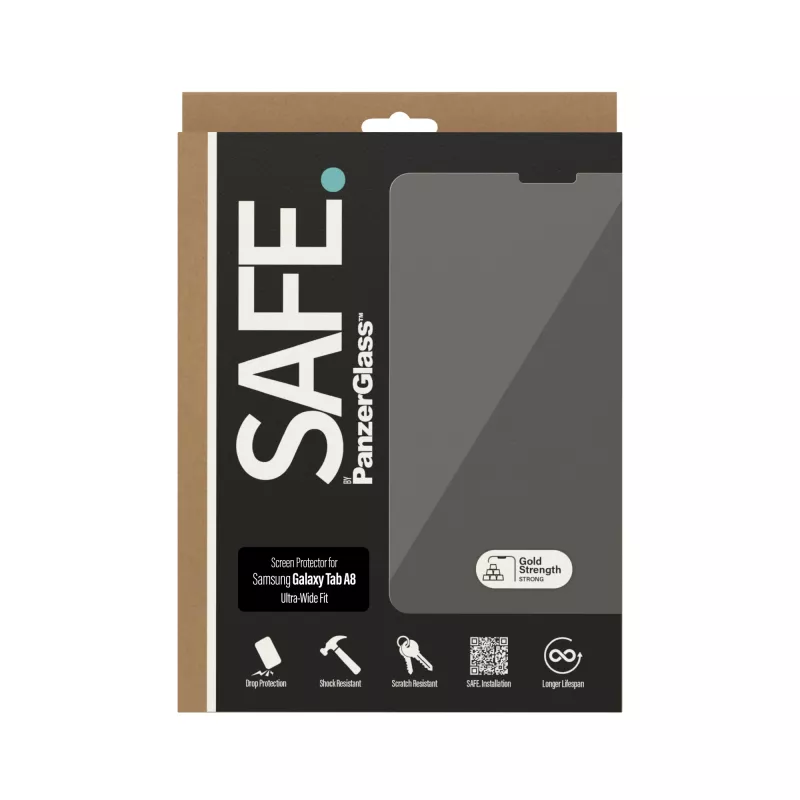 Szkło ochronne PanzerGlass SAFE. do Samsung Galaxy Tab A8 Ultra-Wide Fit