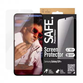 PanzerGlass SAFE. by ® Ochrona ekranu Samsung Galaxy S24+ | Ultra-Wide Fit z EasyAligner