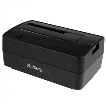 StarTech.com Stacja dokująca do dysków twardych SATA z pojedynczą wnęką USB 3.1 / eSATA, stacja dokująca USB 3.1 (10 Gb/s), zewnętrzna stacja dokująca do dysków SATA III HDD/SSD 2,5/3,5 inch, wnęka na dysk twardy ładowana od góry