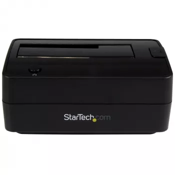 StarTech.com Stacja dokująca do dysków twardych SATA z pojedynczą wnęką USB 3.1 / eSATA, stacja dokująca USB 3.1 (10 Gb/s), zewnętrzna stacja dokująca do dysków SATA III HDD/SSD 2,5/3,5 inch, wnęka na dysk twardy ładowana od góry