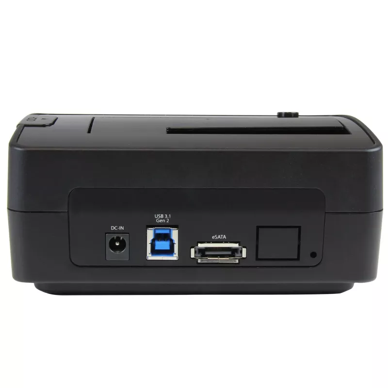 StarTech.com Stacja dokująca do dysków twardych SATA z pojedynczą wnęką USB 3.1 / eSATA, stacja dokująca USB 3.1 (10 Gb/s), zewnętrzna stacja dokująca do dysków SATA III HDD/SSD 2,5/3,5 inch, wnęka na dysk twardy ładowana od góry
