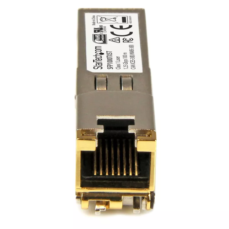 StarTech.com MSA Compliant SFP transceiver Module - 1000BASE-TX~MSA Uncoded SFP Module - 1000BASE-TX - SFP to RJ45 Cat6/Cat5e - 1GE Gigabit Ethernet SFP - RJ-45 100m