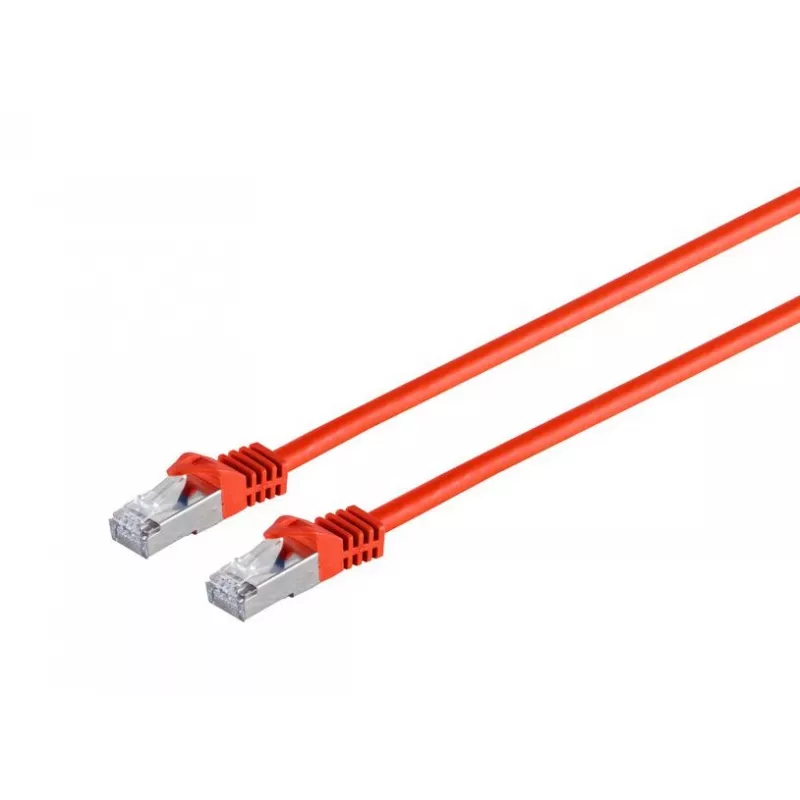 Microconnect SFTP70025R kabel sieciowy czerwony 0,25 m Kat.7 S/FTP (S-STP)