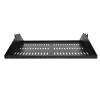 StarTech.com 2U Server Rack Shelf, Center Mounted Universal Vented Rackmount Cantilever Tray for 19 inch sieciowy Equipment Rack, Heavy Duty Steel, 200lb Capacity, 14 inch Deep, Czarny