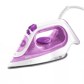 Braun TexStyle 3 SI3030PU Żelazko parowe Stopa ceramiczna 2300 W Różowe