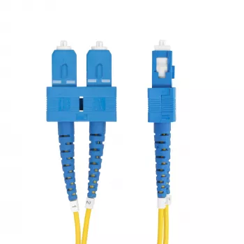 StarTech.com 3m (9.8ft) SC do SC (UPC) OS2 Jednomodowy Dupleksowy Kabel Światłowodowy, 9/125µm, 40G/100G Zipcord, Niewrażliwy na Zginanie, Niskie Straty Wtrąceniowe - LSZH Światłowodowy Kabel Połączeniowy