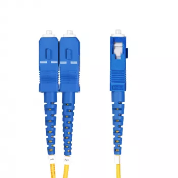 StarTech.com 7m (22.9ft) LC do SC (UPC) OS2 Jednomodowy Dupleksowy Światłowodowy Kabel, 9/125µm, 100G, Niewrażliwy na Zginanie, Niska Tłumienność Wtrąceniowa - Kabel Światłowodowy LSZH
