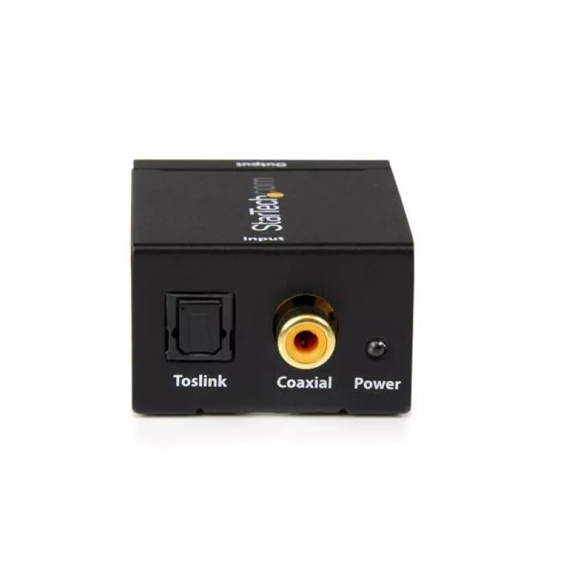 StarTech.com SPDIF Cyfrowy koncentryczny lub Toslink optyczny na stereofoniczny konwerter audio RCA