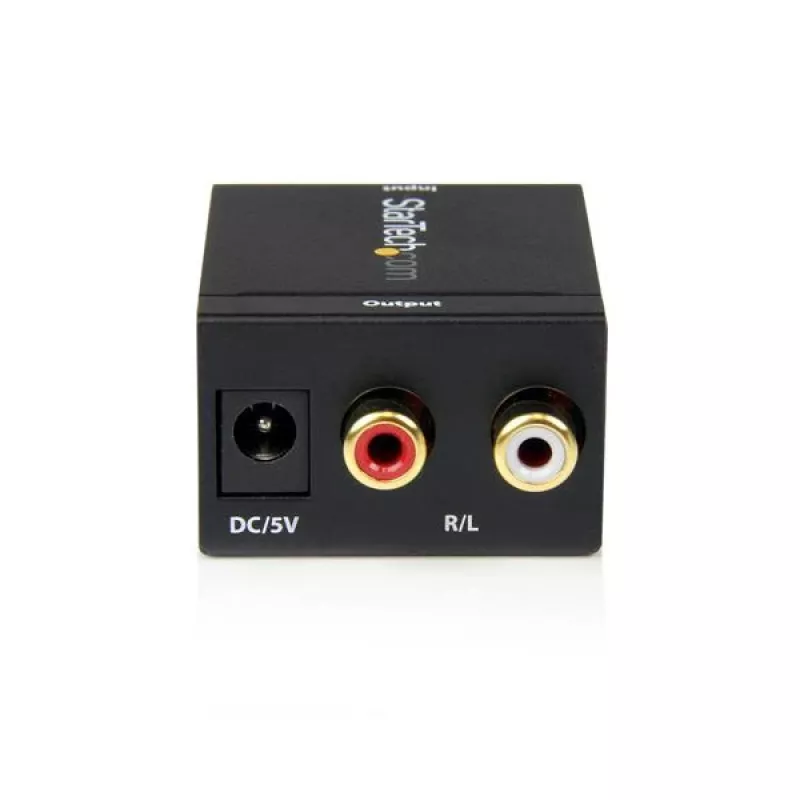 StarTech.com SPDIF Cyfrowy koncentryczny lub Toslink optyczny na stereofoniczny konwerter audio RCA