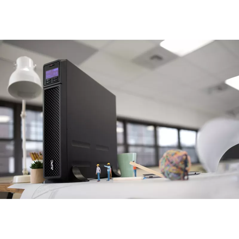 APC Smart-UPS On-Line, 3kVA, Tower, 208V/230V, 6x C13+2x C19 gniazda IEC, SmartSlot, wydłużony czas pracy, bez zestawu szyn
