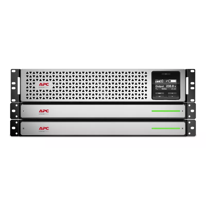 APC Smart-UPS On-Line, 1500VA, Rackmount 3U, 230V, 8x C13 IEC outlets, SmartSlot, Extended runtime, W/ rail kit, W/ Lithium-ion external bateria