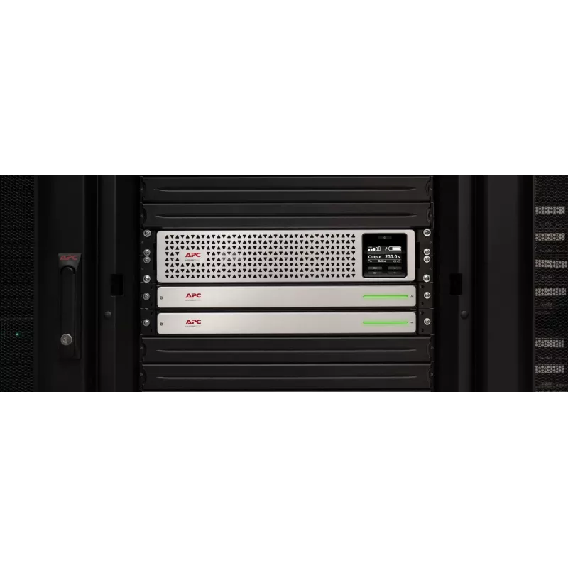APC Smart-UPS On-Line, 1500VA, Rackmount 3U, 230V, 8x C13 IEC outlets, SmartSlot, Extended runtime, W/ rail kit, W/ Lithium-ion external bateria