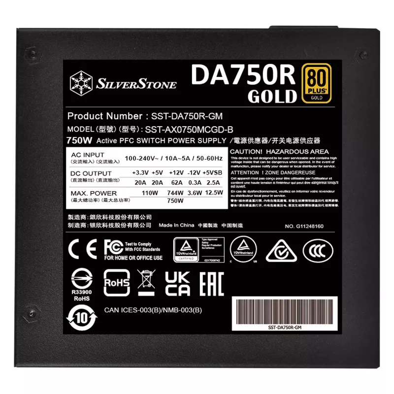 Zasilacz Silverstone SST-DA750R-GMA 750 W