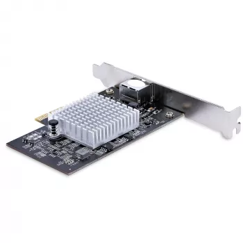 StarTech.com 1-Port 10Gbps PCIe adapter sieciowy Card, karta sieciowa do PC/serwera, sześciobiegowa karta sieciowa PCIe z obsługą ramek Jumbo, karta interfejsu NIC/LAN, 10GBASE-T i NBASE-T