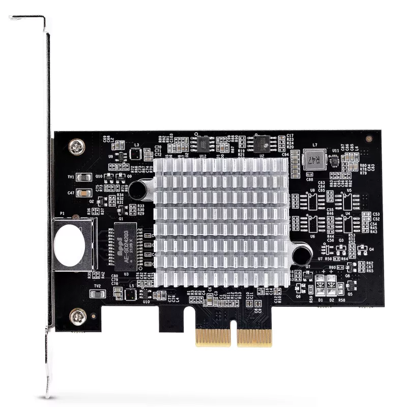 StarTech.com 1-Port 10Gbps PCIe adapter sieciowy Card, karta sieciowa do PC/serwera, sześciobiegowa karta sieciowa PCIe z obsługą ramek Jumbo, karta interfejsu NIC/LAN, 10GBASE-T i NBASE-T